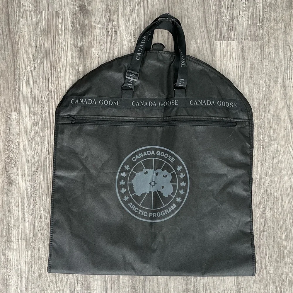 Canada Goose Garment Bag Dust Cover Coat Jacket Storage Zip Black Travel Protect